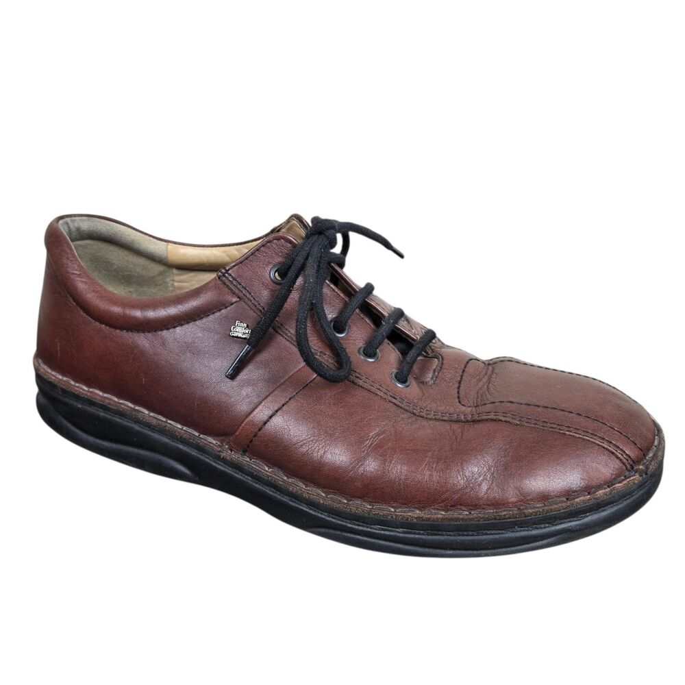 Finn Comfort Dijon Lace Up Oxford Sz 10 Brown Leather RIGHT SHOE ONLY AMPUTEE